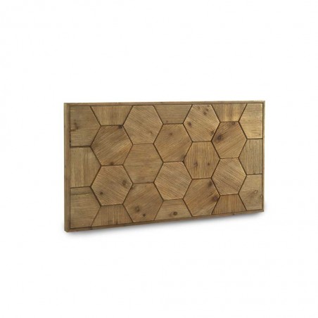 Cabezal de abeto trama relieve estilo vintage  110x59cm