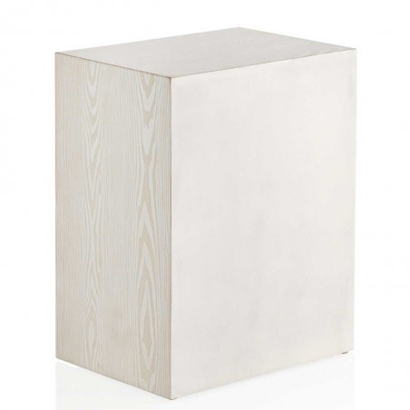 Mesilla de 3 cajones trama relieve estilo vintage 48x35x61h