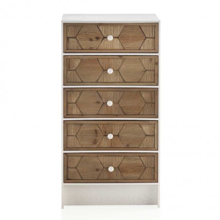 SInfonier 5 cajones trama relieve estilo vintage 48x35x94h