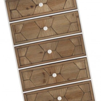 SInfonier 5 cajones trama relieve estilo vintage 48x35x94h 2
