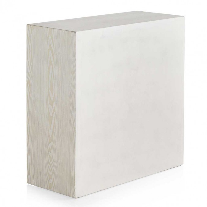 Mini aparador 2 puertas trama relieve de estilo vintage 10580x35x80h