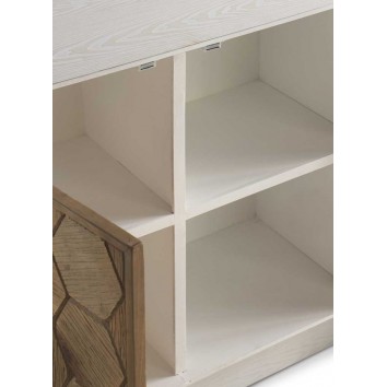 Mini aparador 2 puertas trama relieve de estilo vintage 10580x35x80h 2