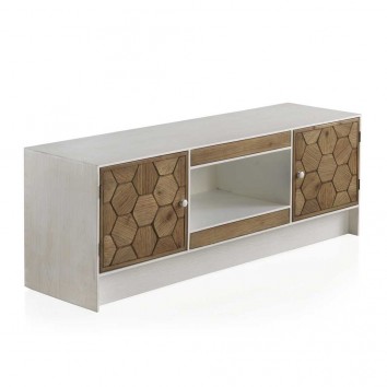 Mueble de televisión trama en relieve de estilo vintage 140x40x50h