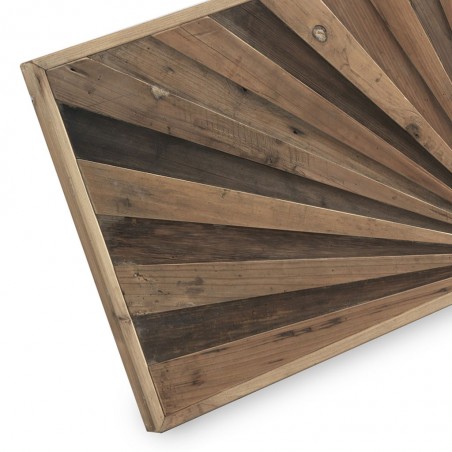 Cabezal de abeto reciclado diseño lineal en relieve 145x60cm