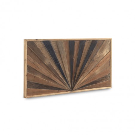 Cabezal de abeto reciclado diseño lineal en relieve 110x60cm