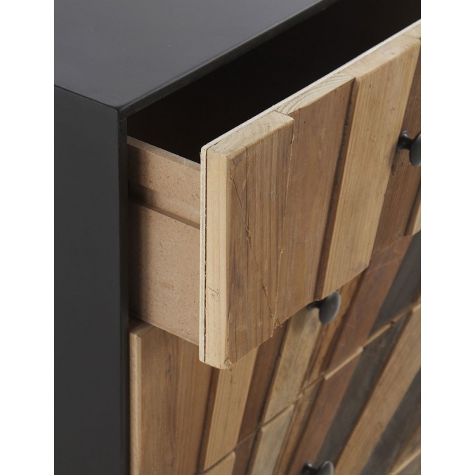 Sinfonier 4 cajones de hierro y abeto reciclado 48x35x71h Sinfonier 4 cajones de hierro y abeto reciclado 48x35x71h
