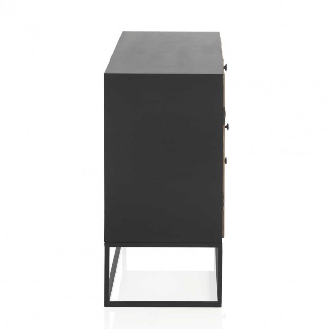 Aparador 1 puerta y 3 cajones de hierro y abeto reciclado vintage 105x40x80h Aparador 1 puerta y 3 cajones de hierro y abeto reciclado vintage 105x40x80h
