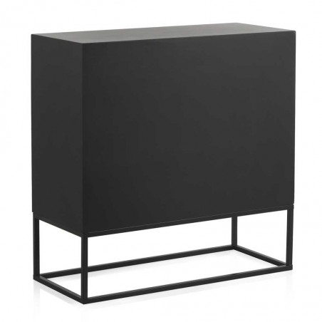 Aparador de 2 puertas fabricado en hierro y abeto reciclado vintage 80x35x81h