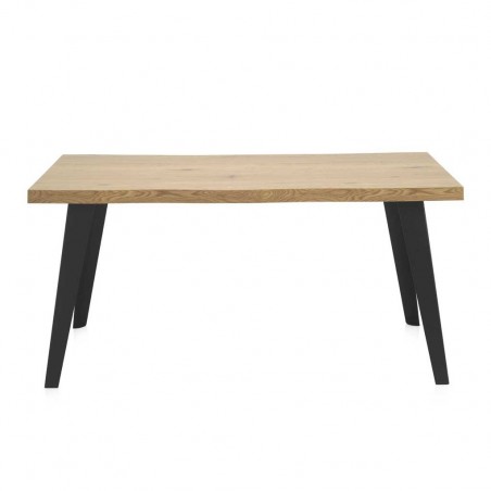 Mesa de comedor estilo industrial de mdf y hierro 190x90x77h