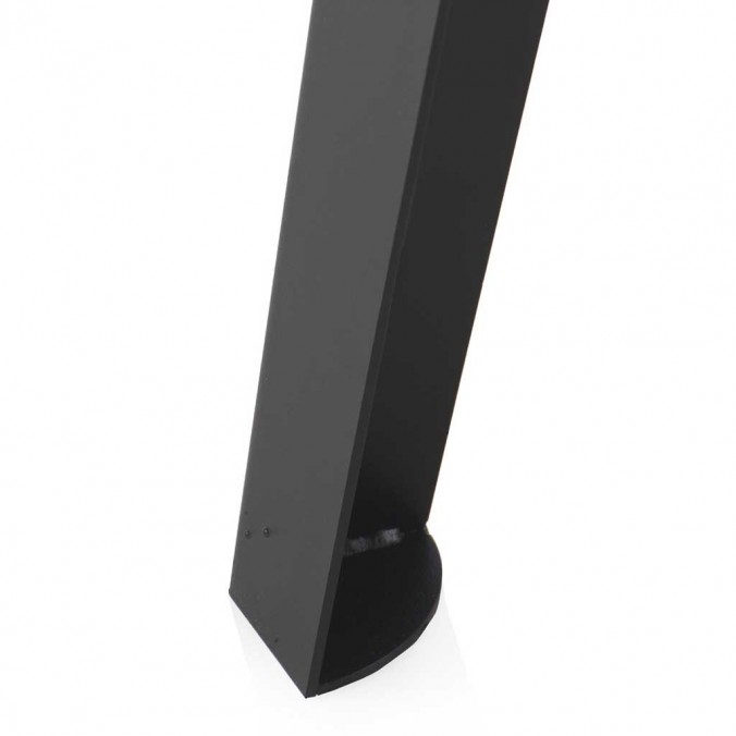 Mesa de comedor redonda estilo industrial de mdf y hierro 110x77h