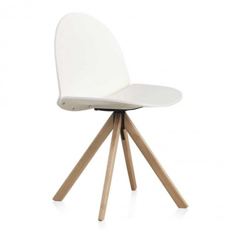 Silla giratoria de diseño estilo nórdico  52x49x82h