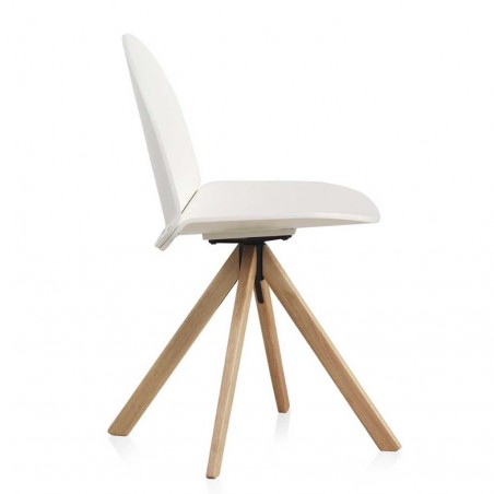 Silla giratoria de diseño estilo nórdico  52x49x82h