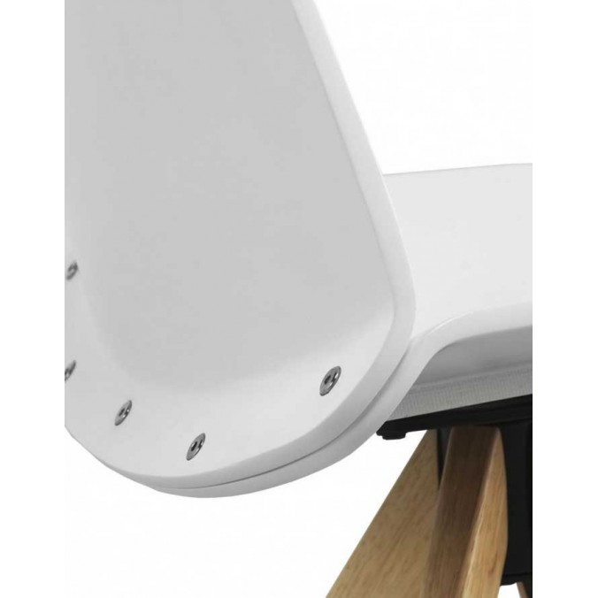 unidad Prisión champú Pack 4 sillas giratorias de diseño estilo nórdico 52x49x82h