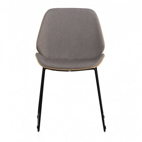Silla de diseño estilo mid century asiento tapizado  51x54x82h