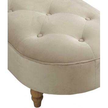 Pie de cama estilo provenzal tapizado terciopelo 100x48x35h 2
