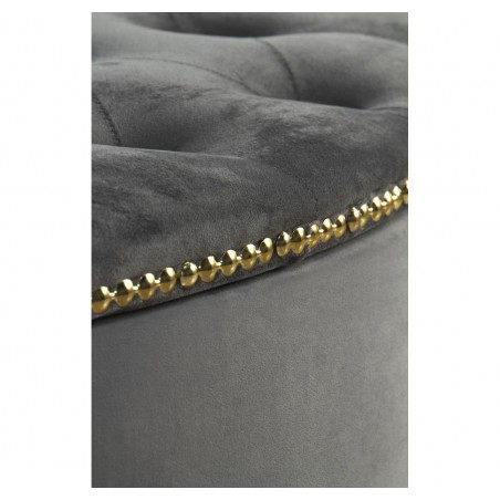 Pie de cama con arcón tapizado terciopelo 110x44x40h