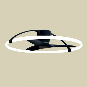Ventilador de techo Nepal 104cm con luz led - negro