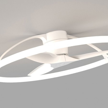 Ventilador de techo Nepal 104cm con luz led - blanco