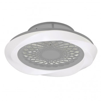 Ventilador de techo 62cm con LED Boreal Silver