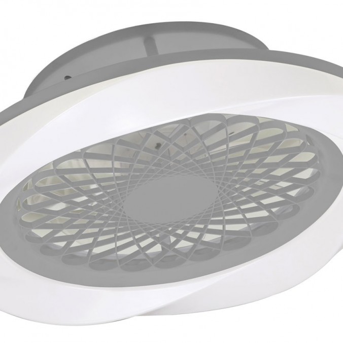 Ventilador de techo 62cm con LED Boreal Silver