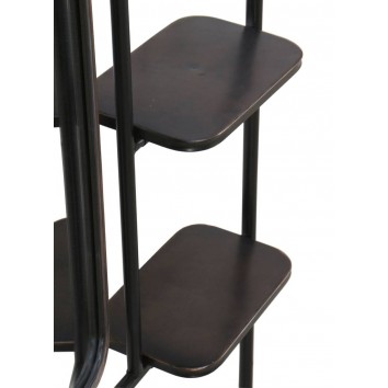 Espejo con estantes estilo vintage industrial hierro 67x19x166h 2