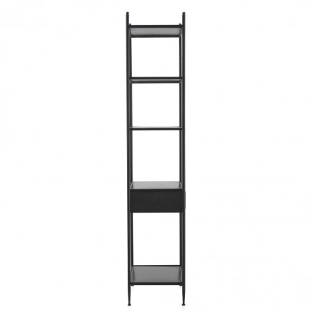 Estantería de pie con cajón estilo vintage industrial hierro 55x36x186h