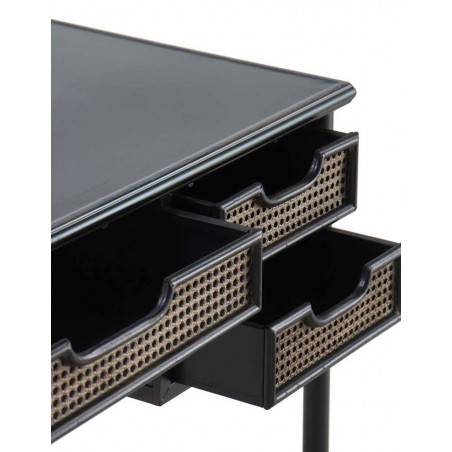 Escritorio con 5 cajones de estilo vintage industrial hierro 122X50X76h