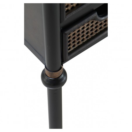 Escritorio con 5 cajones de estilo vintage industrial hierro 122X50X76h