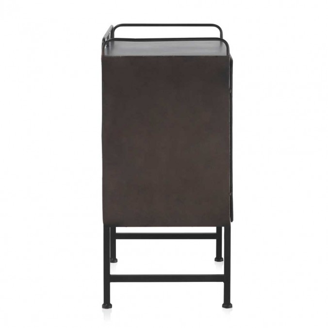 Consola con dos puertas de estilo vintage industrial hierro 65X42X85h Consola con dos puertas de estilo vintage industrial hierro 65X42X85h
