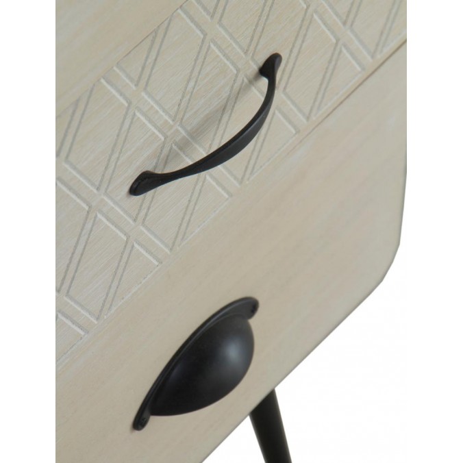 Sinfonier beige claro con cuatro cajones estilo vintage 37x30x82h