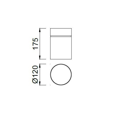 Colgante de techo ARUBA 12 cm