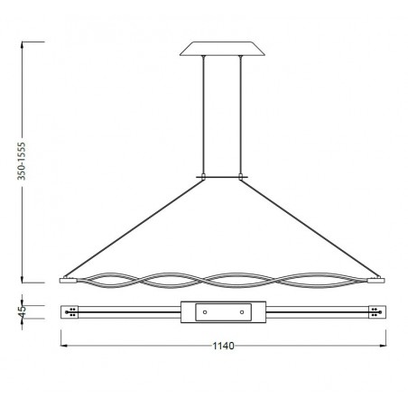 Lámpara techo LED SAHARA 36W
