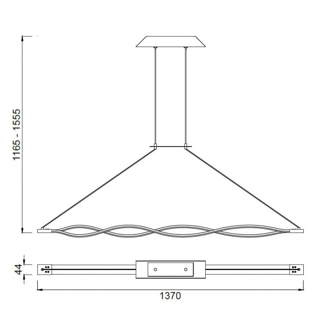 Lámpara techo LED SAHARA 42W
