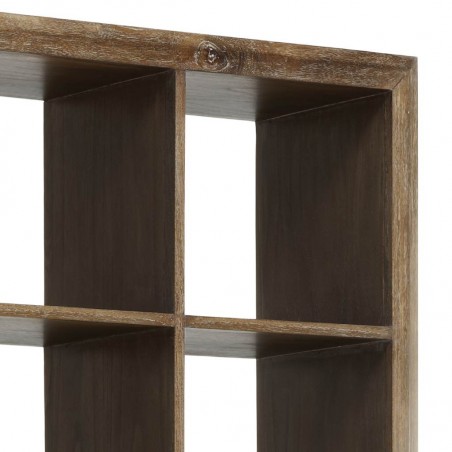 Librería estilo colonial 4 cajones y 12 huecos 130x35x190h