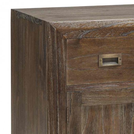 Aparador madera maciza 5 cajones y 4 puertas 180x45x85h