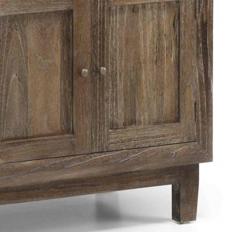 Aparador madera maciza 5 cajones y 4 puertas 180x45x85h