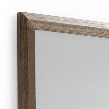 Espejo de pared o pie marco natural oscuro 180x80cm 2