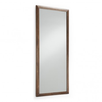 Espejo de pared o pie marco natural oscuro 180x80cm