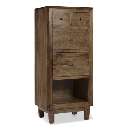 Sinfonier estilo rústico madera maciza 4 cajones 55x40x125h