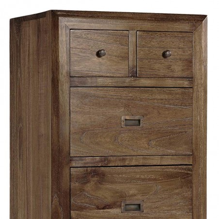 Sinfonier estilo rústico madera maciza 4 cajones 55x40x125h