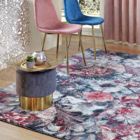 Alfombra diseño floreado multicolor - varios tamaños