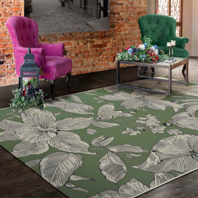 Alfombra de exterior BOTANIC CHENILLE III - varios tamaños