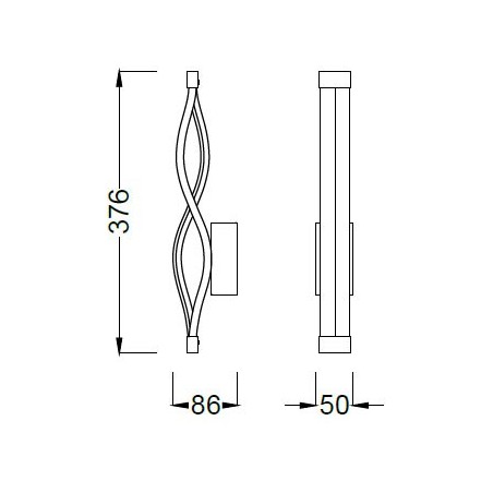 Aplique pared LED SAHARA