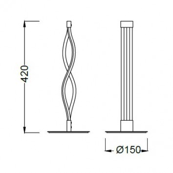 Lámpara mesa LED SAHARA 6W 2