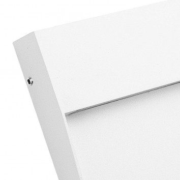 Aplique pared exterior cuadrado 16cm color blanco - led 6W 2