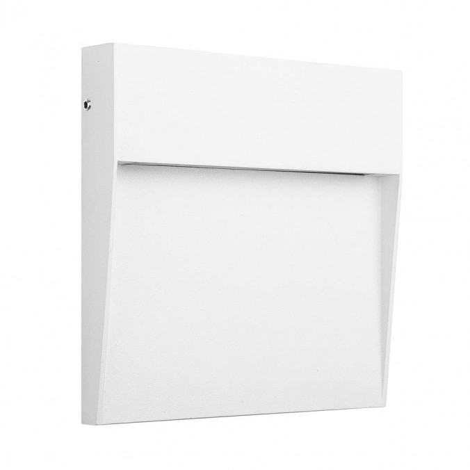 Aplique pared exterior cuadrado 16cm color blanco - led 6W