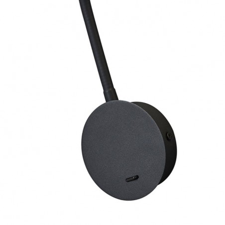 Aplique de lectura con luz led serie GOA negro