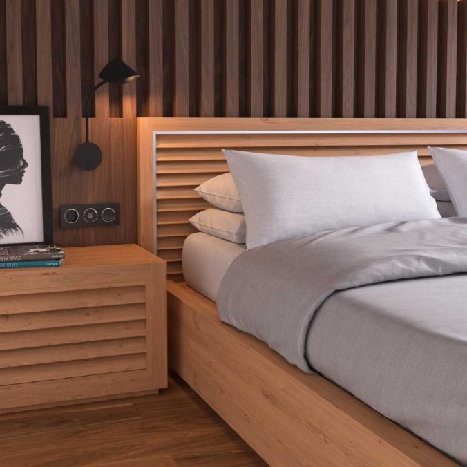 Aplique de lectura con luz led serie GOA blanco