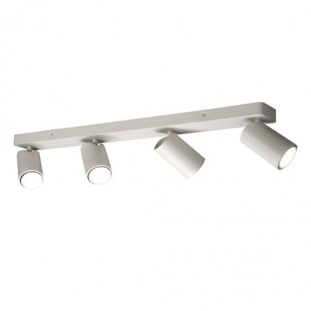 Regleta 4 focos orientables techo o pared serie SAL blanco
