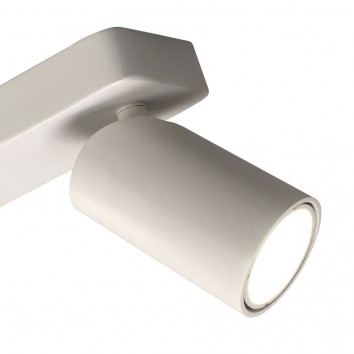 Regleta 2 focos orientables techo o pared serie SAL blanco 2
